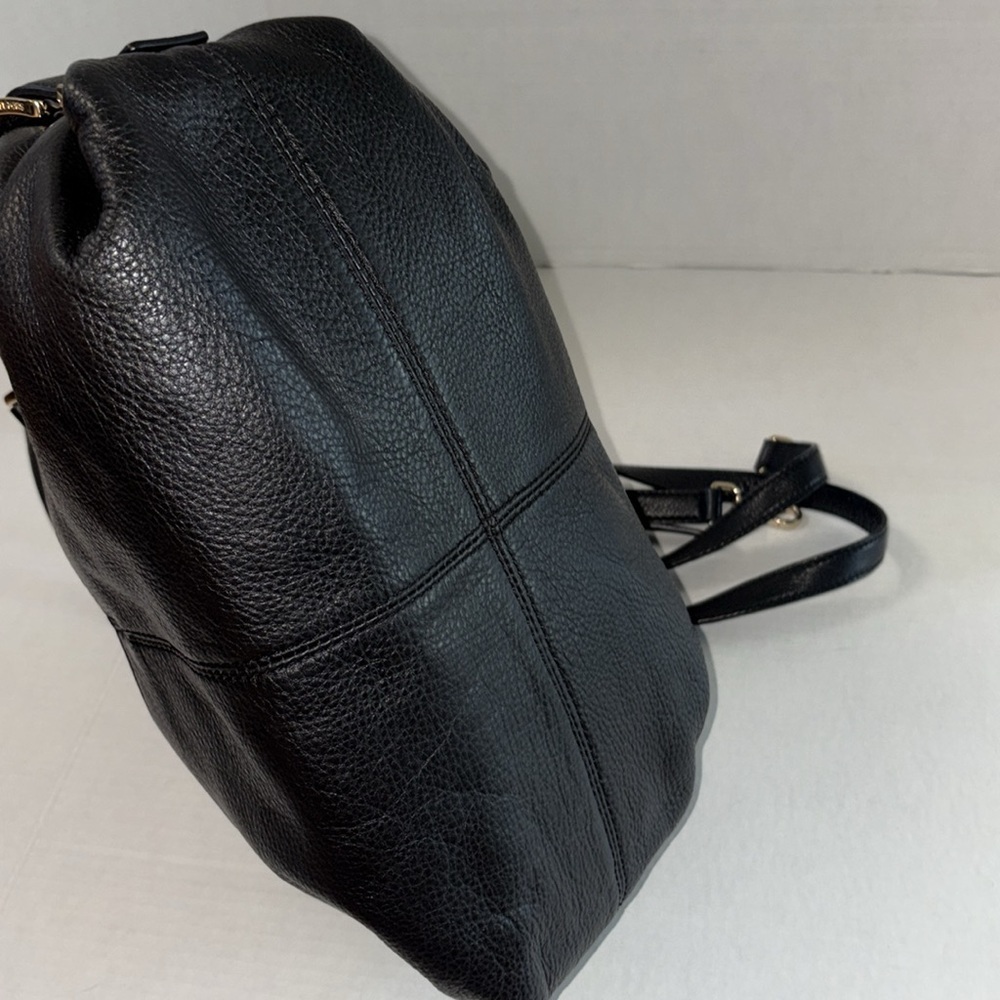 Michael Kors Black Leather Bag Convertible Shoulder Hand Bag Purse - Picture 8 of 15